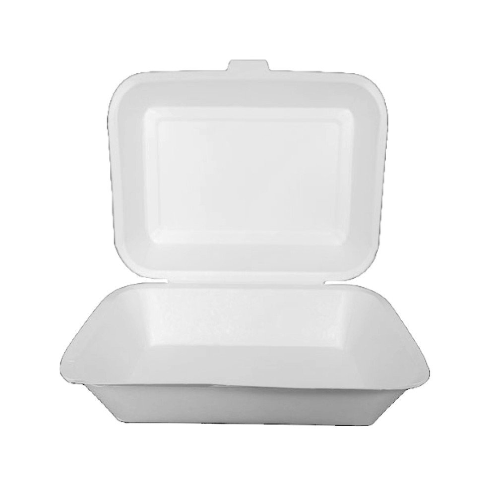 Op maat gemaakte witte kraftkartonnen maaltijdverpakking, waterdicht en voedselveilig voor sushi, koekjes en brood, met matte laminering.