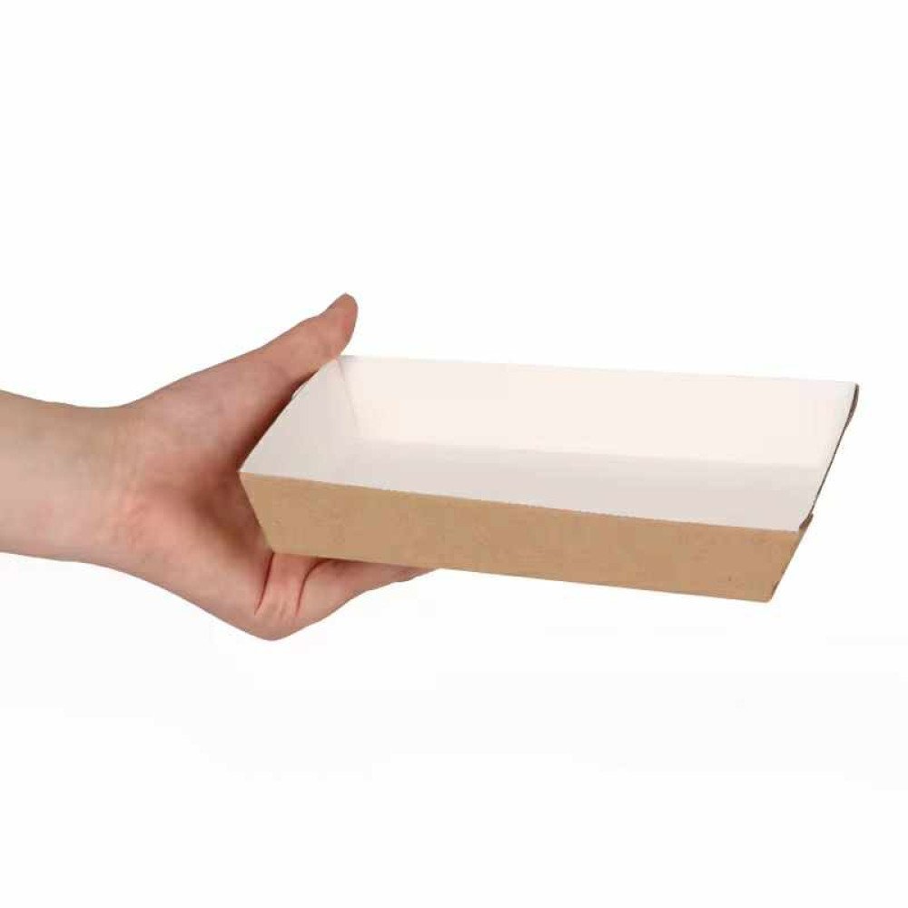 Frietbakjes A14 kraft/wit BIO