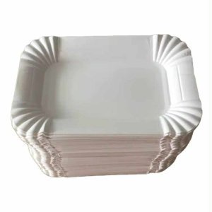 Kartonnen schaaltje ersatz gevoerd 100x160mm wit